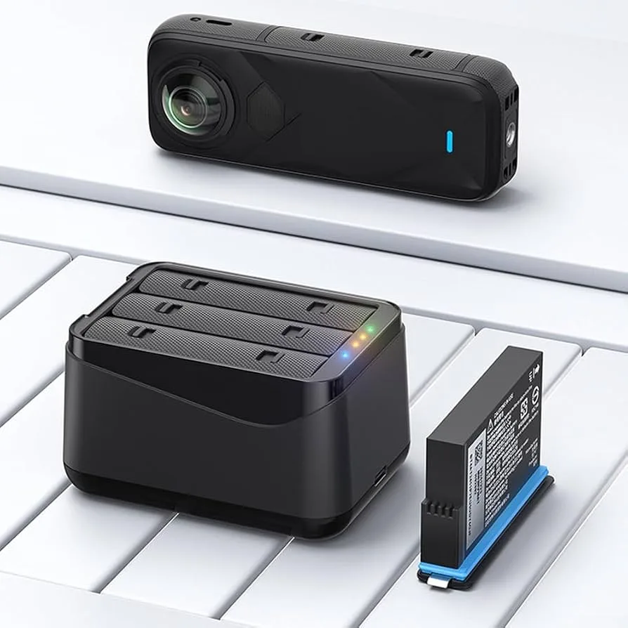 Baterías y hub de carga para cámara 360
